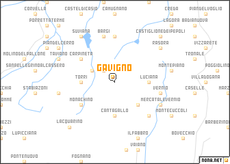 map of Gavigno