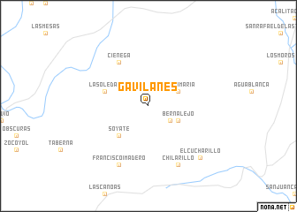 map of Gavilanes