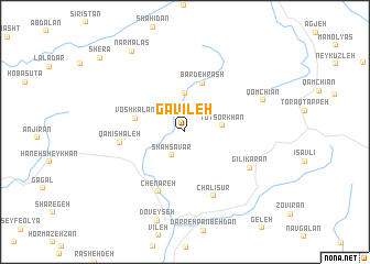 map of Gavīleh