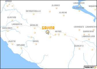 map of Gaviña