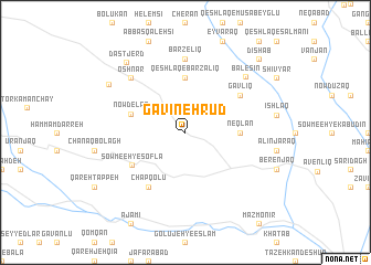 map of Gāvīneh Rūd