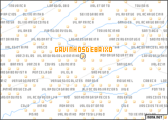 map of Gavinhos de Baixo