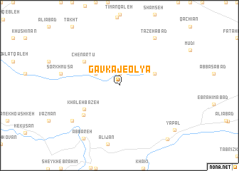map of Gāvkaj-e ‘Olyā