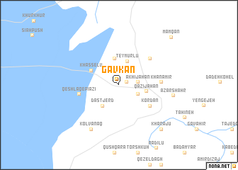 map of Gāvkān