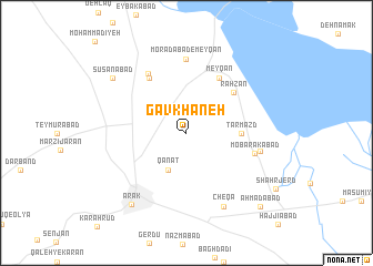 map of Gāv Khāneh