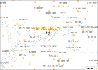 map of Gāvkol-e ‘Olyā