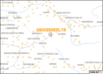 map of Gāv Kosh-e ‘Olyā