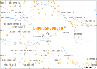 map of Gāv Kosh-e Vosţā