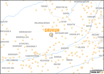 map of Gāvkūh