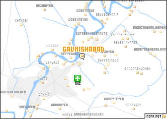 map of Gāvmīshābād