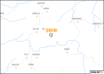 map of Gavoi