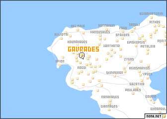 map of Gavrádes