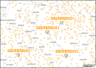 map of Gavranovići