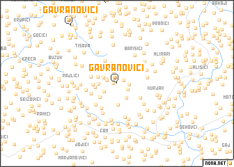 map of Gavranovići