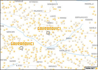 map of Gavranovići