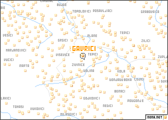 map of Gavrići