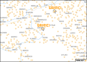 map of Gavrići