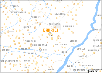 map of Gavrići