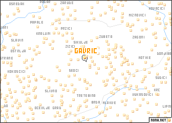 map of Gavrić