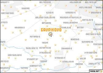 map of Gavrikovo