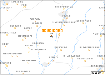 map of Gavrikovo