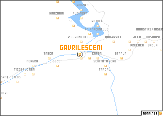 map of Gavrilesceni