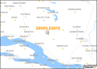 map of Gavrileshte