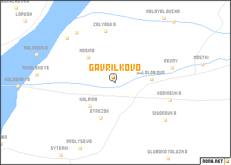 map of Gavrilkovo