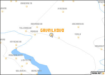 map of Gavrilkovo