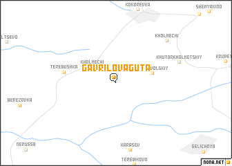 map of Gavrilova Guta