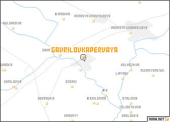 map of Gavrilovka Pervaya