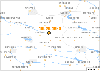 map of Gavrilovka