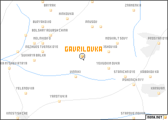 map of Gavrilovka