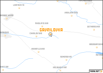 map of Gavrilovka