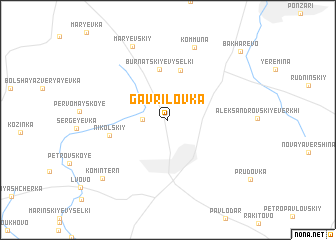 map of Gavrilovka