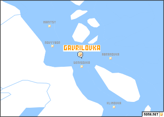 map of Gavrilovka