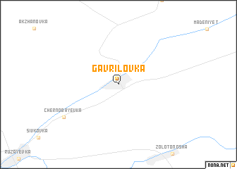 map of Gavrīlovka