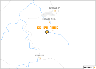 map of Gavrilovka