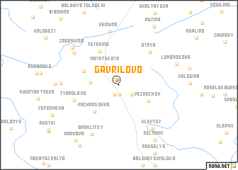 map of Gavrilovo