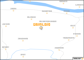 map of Gavrilovo