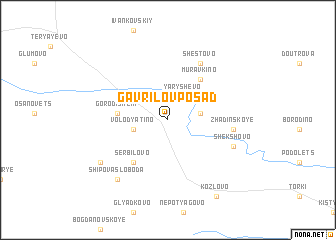 map of Gavrilov Posad