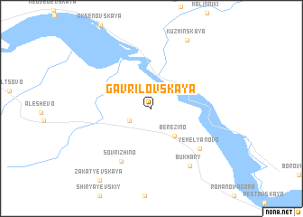 map of Gavrilovskaya