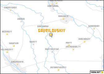 map of Gavrilovskiy