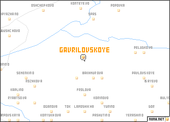 map of Gavrilovskoye