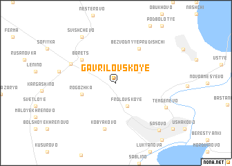 map of Gavrilovskoye