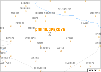 map of Gavrilovskoye