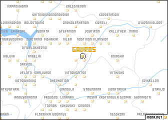 map of Gávros