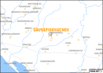 map of Gāv Sefīd-e Kūchek