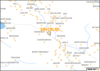 map of Gāvzalak