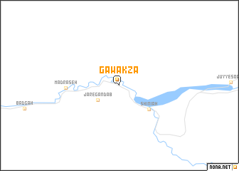 map of Gawakzäº